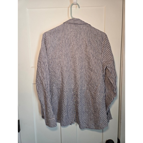 01 Lucky Brand Contemporary Business Casual Button Up Front Top Size Large - Picture 3 of 3